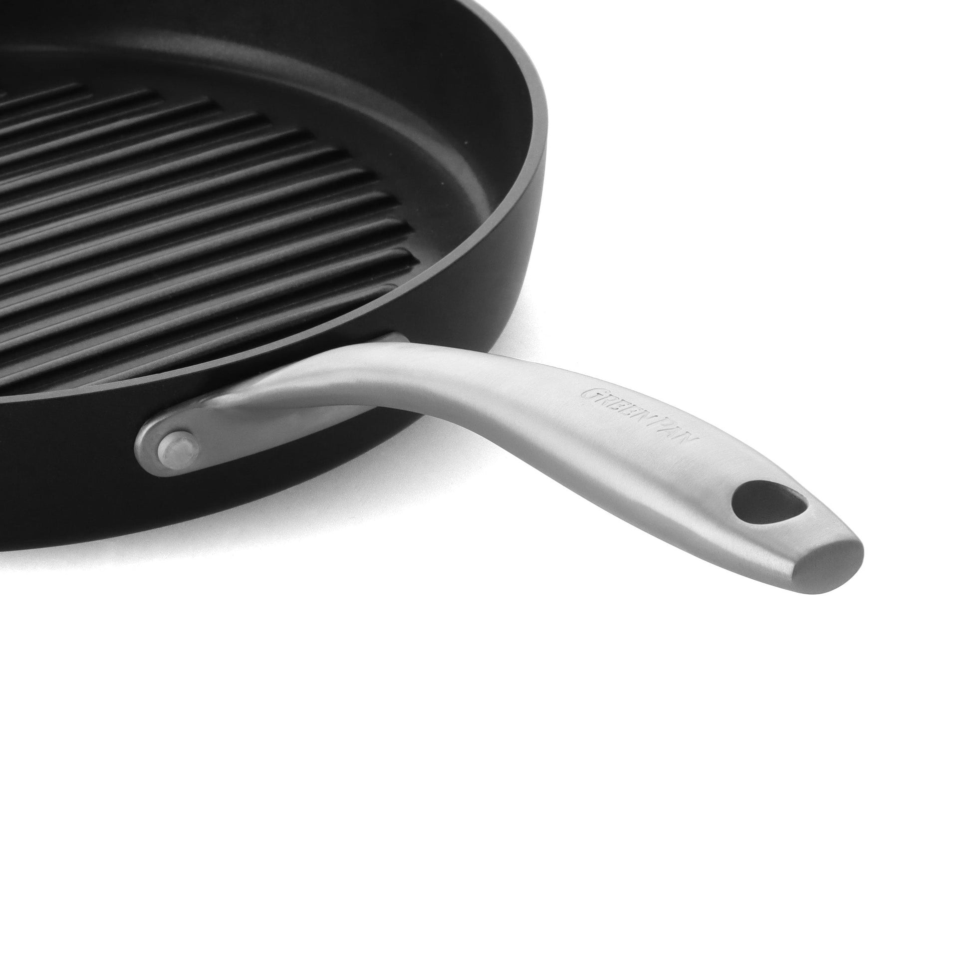 Lima Midnight ronde Grillpan 28cm zwart handvat